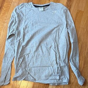 Gymshark Light Gray Long Sleeve Tee
